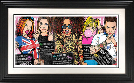 spice up your life print framed in black by artist jj adams