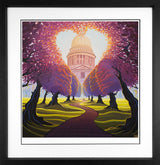 st pauls romance framed in black by artist derrick fielding