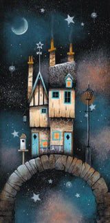 star cottage mounted print by artist gary walton
