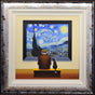 starry night framed print on canvas by artist chris chapman