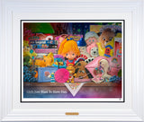 still life iii girls just want to have fun print framed in white by artist jj adams