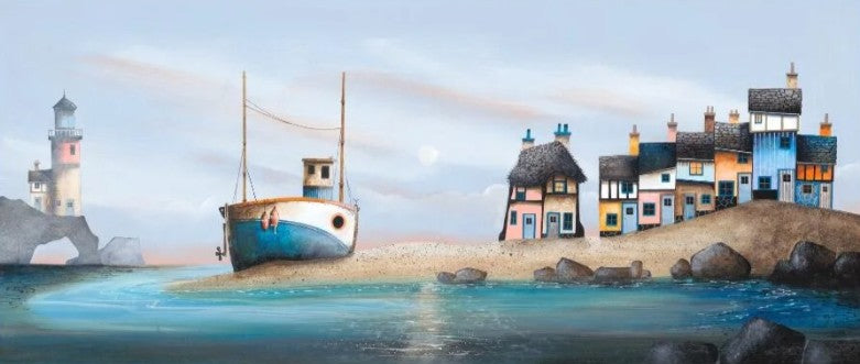still waters mounted print by gary walton