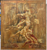 taming of the shrew print on board by artist joy kirton smith