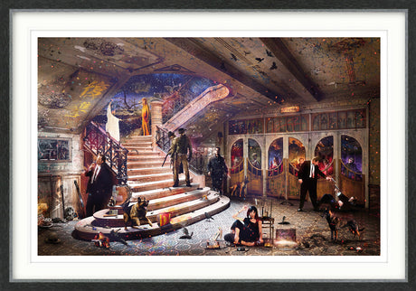 tarantinos hollywood framed print by artist mark davies