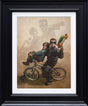 terminator too canvas print framed in black by artist craig davison