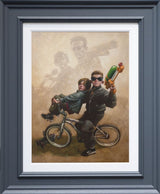 terminator too canvas print framed in gey by artist craig davison