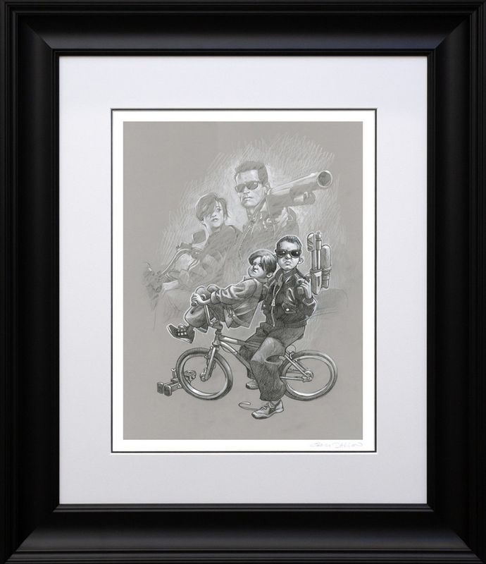 terminator too sketch framed print by artist craig davison
