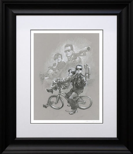 terminator too sketch framed print by artist craig davison