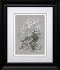 terminator too sketch framed print by artist craig davison