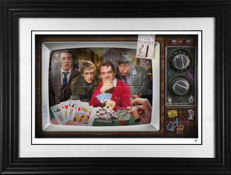 thats not the hand that i dealt you framed in black by artist jj adams