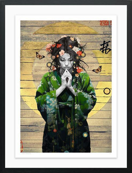 the eave that break below framed print by artist the trunk of funk