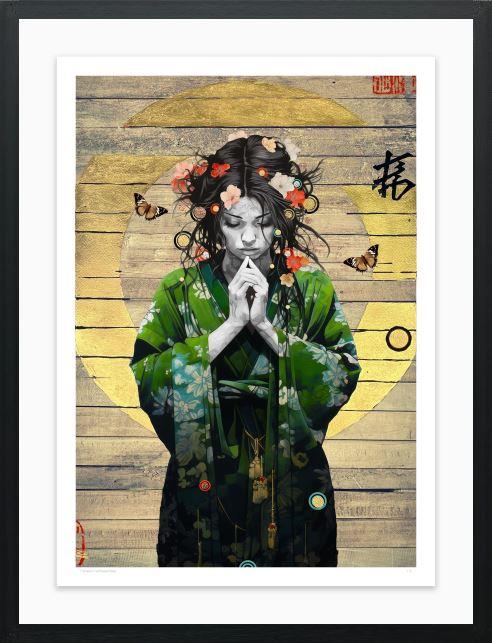 the eave that break below framed print by artist the trunk of funk