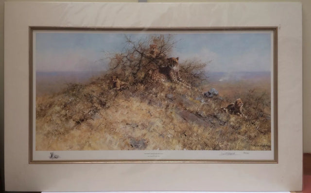 the best spots on the hill mounted print by artist david shepherd