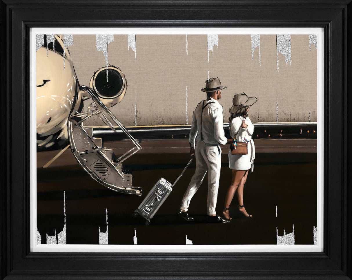 the getaway framed print by artist richard blunt