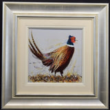 the god feather framed original by artist ruby keller