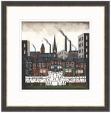 the heart of the town framed in black and silver by artist sean durkin