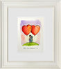 the love between us original framed sketch by artist michael abrams