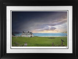 the passing storm print framed in black by artist jj adams