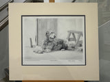 the spinney woodsman mounted print by artist mike sibley