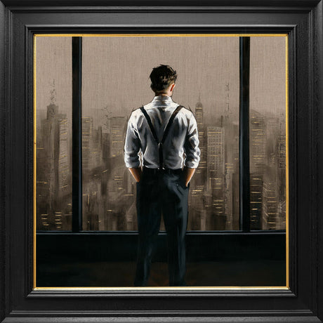 the summit framed canvas print by artist richard blunt