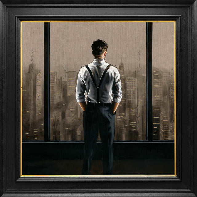 the summit framed canvas print by artist richard blunt