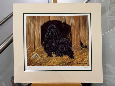 their first home mounted print by artist john trickett