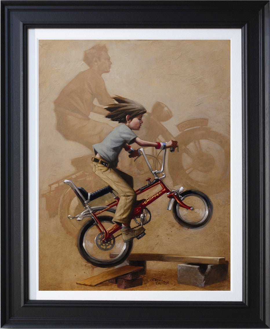 there will be no escape from zis camp deluxe canvas print framed in black by artist craig davison