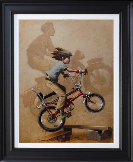 there will be no escape from zis camp deluxe canvas print framed in black by artist craig davison