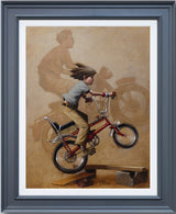 there will be no escape from zis camp deluxe canvas print framed in black by artist craig davison