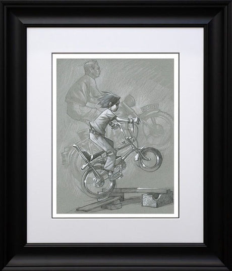 there will be no escape from zis camp sketch print framed by artist craig davison