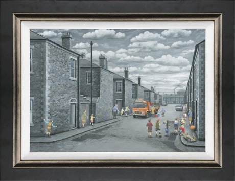 thirsty work framed canvas print by artist leigh lambert