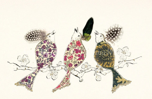 three liberty ladies mounted print by artist anna wright