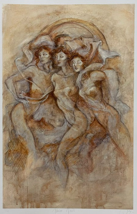 three muses print by artist joy kirton smith