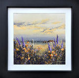 through the lilac pasture framed original by artist john horsewell
