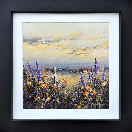 through the lilac pasture framed original by artist john horsewell