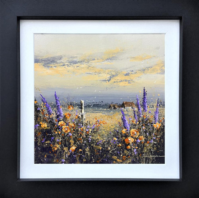 through the lilac pasture framed original by artist john horsewell