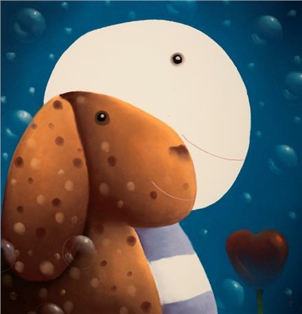 together framed print by artist mackenzie thorpe