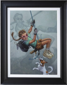 tomb me tomb yu canvas print framed in black by artist craig davison