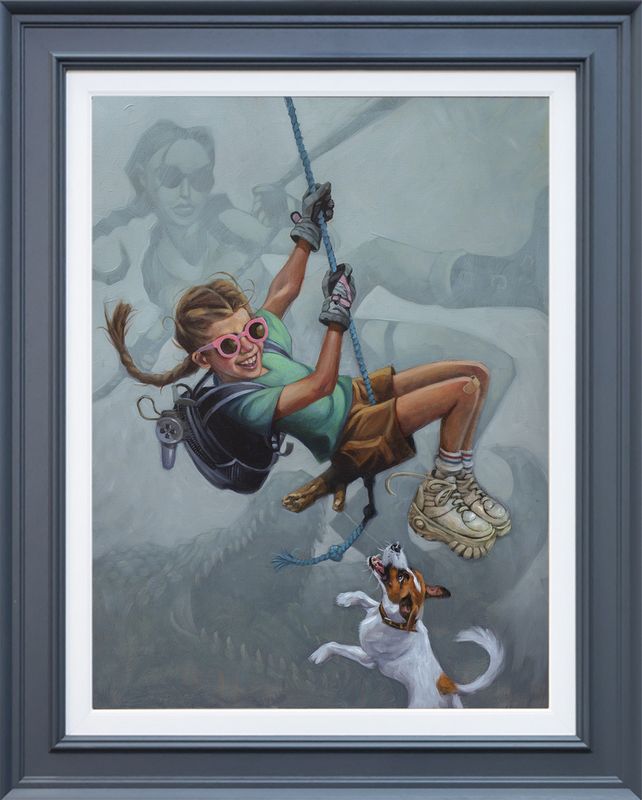 tomb me tomb you canvas print framed in grey by artist craig davison