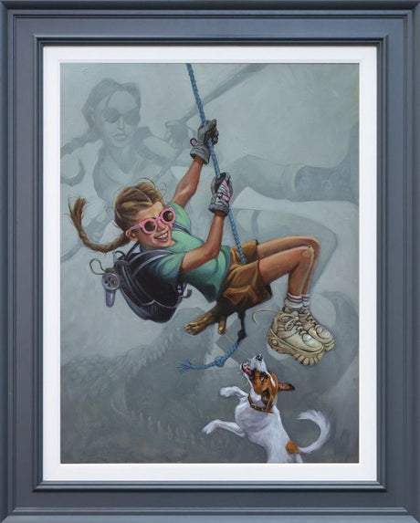 tomb me tomb you canvas print framed in grey by artist craig davison