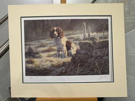 trusty friend mounted print by artist john trickett
