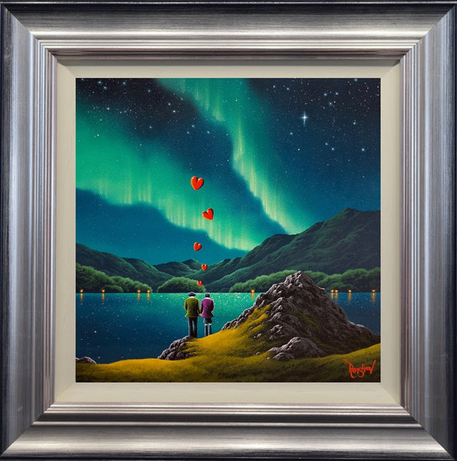 under a sky made for two framed print by artist david renshaw
