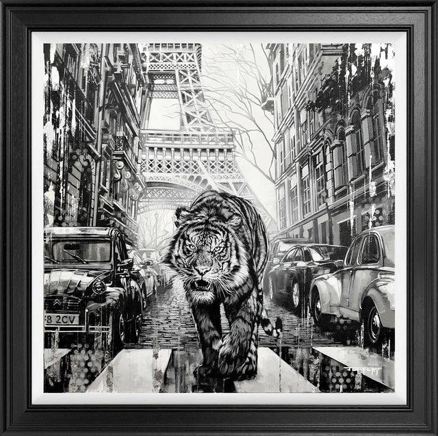 urban hunter frame print by artist ben jeffery