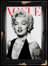 vogue monroe framed print by artist ghost