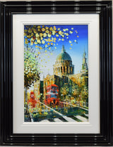 steps of st pauls framed original by artist simon wright