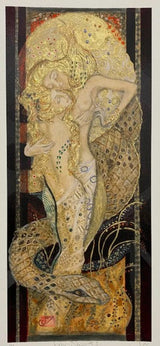 water serpent i print by artist joy kirton smith
