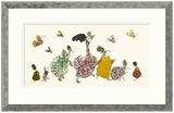 we should be dancing print framed in pewter by artist anna wright