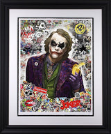 why so serious black framed print by artist zee