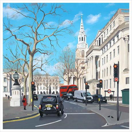winters day st martins mounted print by artist jo quigley