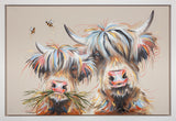 worn hooves warm heart framed acrylic original by artist ashley saunders